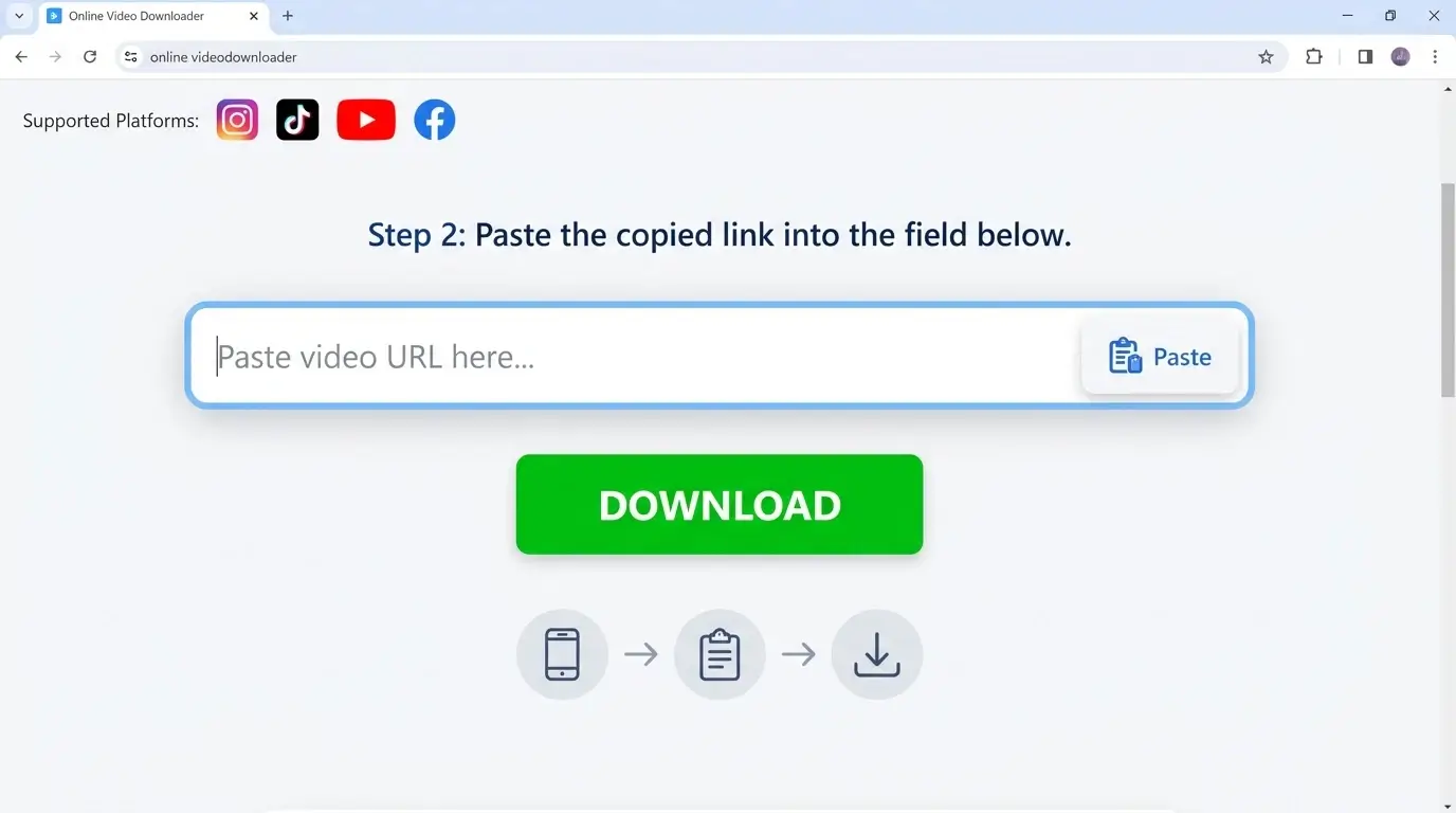 Paste URL to Download Image